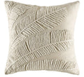 Tropical Leaf Textured Cushion Cover | Boho Decorative Throw Pillow for Sofa & Bedroom